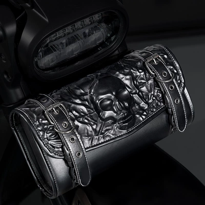 Factory Direct Sales Amazon Hot Selling Punk Retro Motorcycle Bag Motorcycle Outdoor Riding Electric Vehicle Device (Motosiklet ləvazimatları və aksesuarları) - fbg408bk