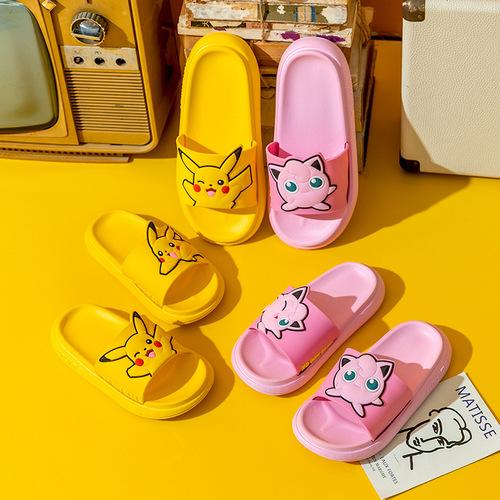 Children's Cartoon Girls and Boys Summer Cute Bathing and Outerwear Baby Non-Slip Indoor Home Parent-Child Couple Sandals