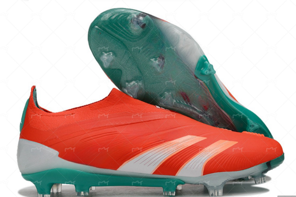 Zapatos de fútbol FG de caña alta, muy vendidos en el extranjero, completamente tejidos con cordones, un par disponible para la venta, buscamos agentes.