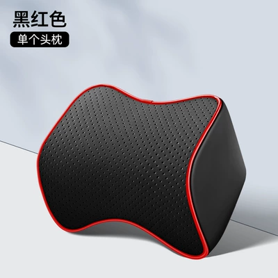 New Car Memory Foam Headrest Headrest - black-and-red-headrest