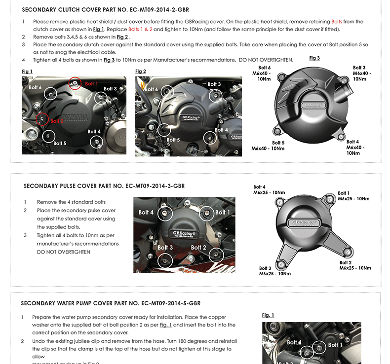 Suitable for 14-20 Years of Yamaha Mt09 Fz-09 Xsr900 Engine Protective Cover Side Cover Fiberglass