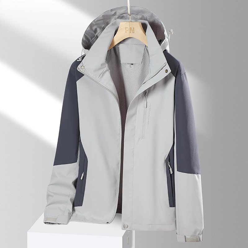 2024 primavera y otoño chaqueta de pareja delgada deportes al aire libre hombres y mujeres pareja chaqueta impermeable a prueba de viento