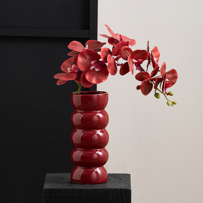 Medieval Style Vase Scandinavian Ins New House Ceramic Simple Fashion Art Flower Vessel Designer Decorative Ornaments