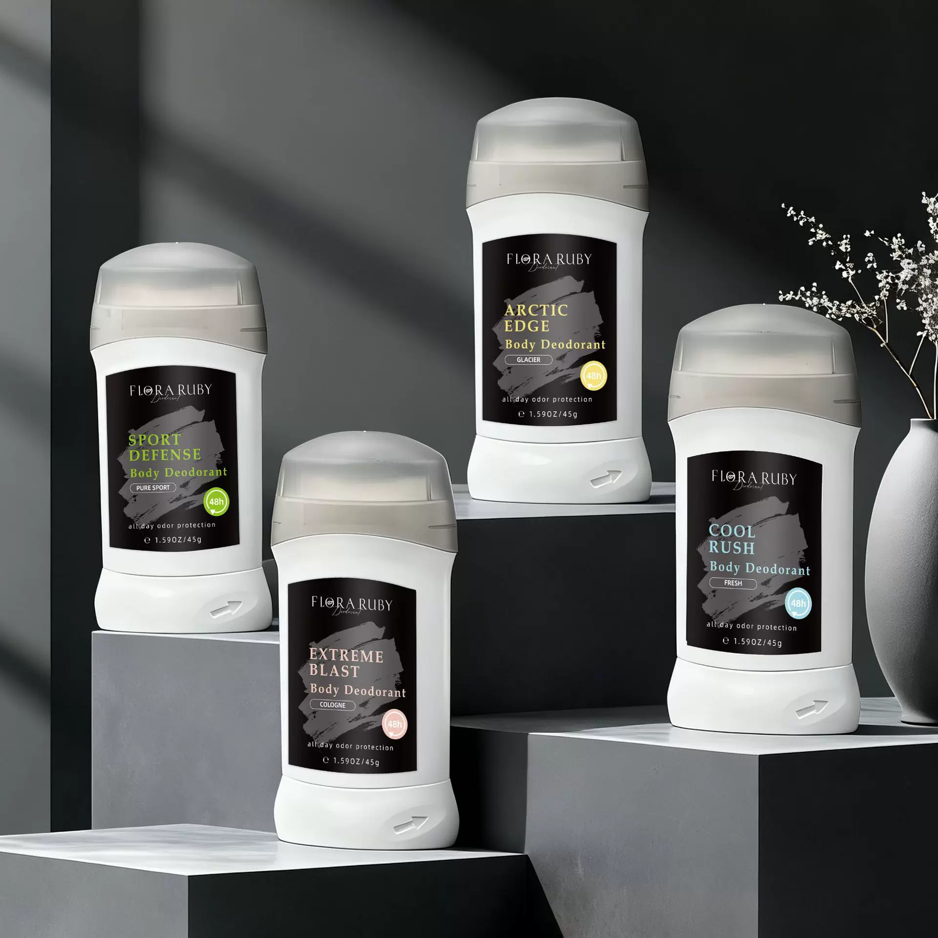 跨境持久净味止汗香体膏 草本干爽留香棒 腋下淡化狐臭异味香体露