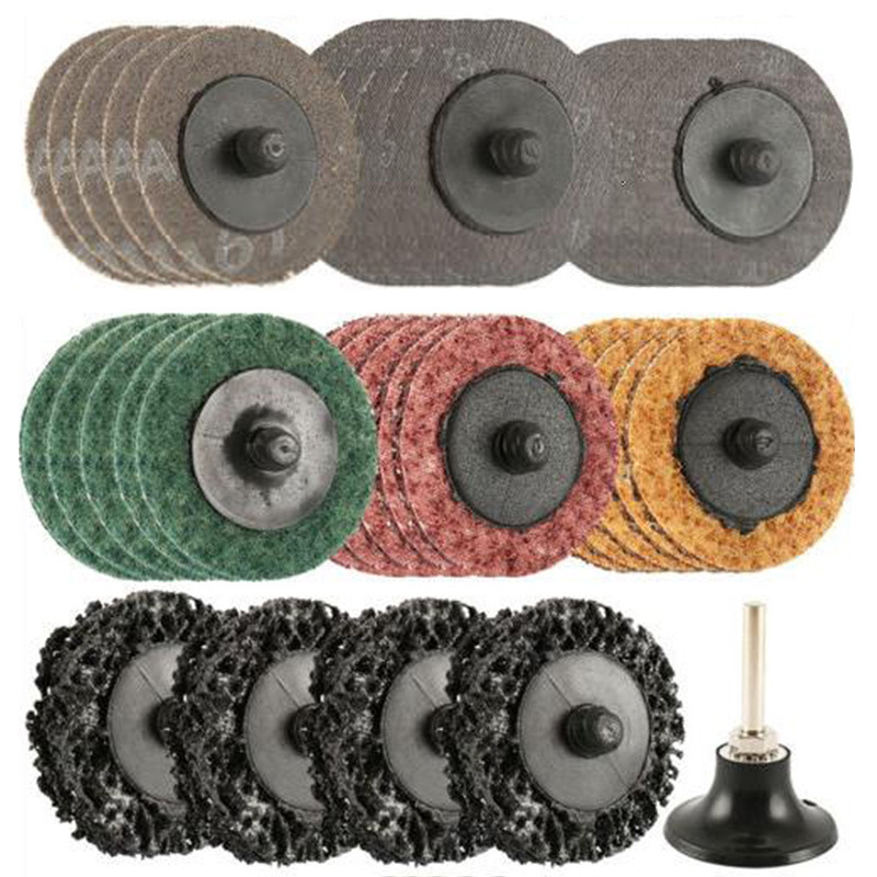 曼沙锐2寸砂碟组合套装打磨抛光除锈去毛刺 转聚黑金刚不织布百叶