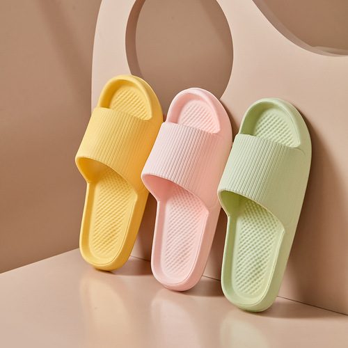 One-stop service for foreign trade large size step-in slippers women summer household indoor anti-slip bathroom flip-flops factory wholesale 