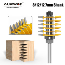 8/12/12.7柄黄色梯型指接刀拼接刀雕刻机刀头指接刀木工榫合