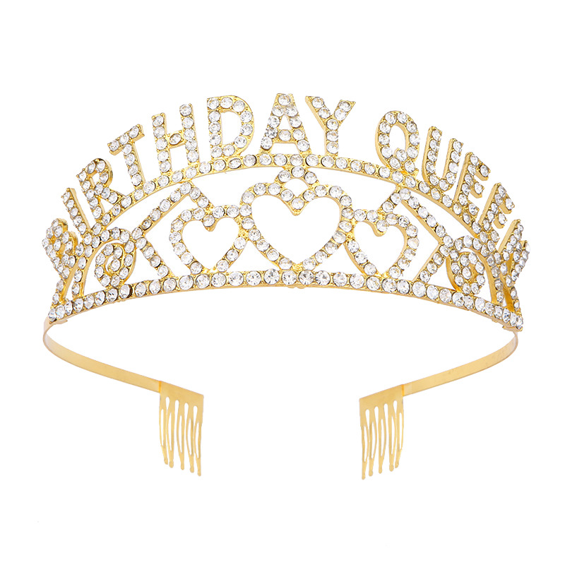 Modische Strasskrone Haarreif Für Mädchen Geburtstagsparty_voghion.com