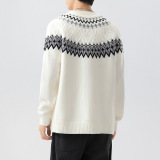 2026秋季复古费尔岛针织毛衣男女秋冬学院风高级感套头打底衫，男装针织衫/毛衣，星座614