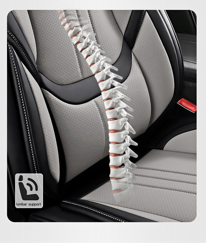 Cross-Border Foreign Trade Car Seat Covers, Universal for All Seasons, Full Surround, Perforated Nappa Leather, 3D Stereo Seat Covers, Wholesale