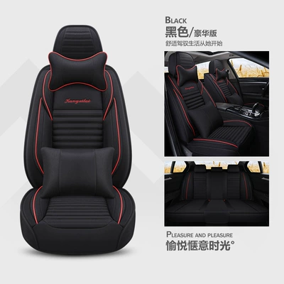 Modelə uyğun (Original) oturacaq örtükləri, Cushion Volkswagen polo Santana Langyi - deluxe-edition-black
