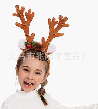 Cruz-entrada nueva diadema de Navidad accesorios para el tocado más la luz diadema decoraciones cornete diadema corbata lentejuelas diadema