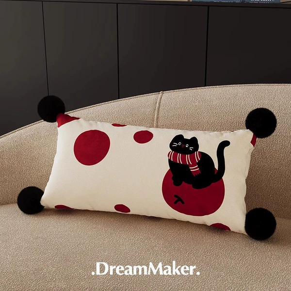 Wave-dot squatting meow (rectangular shape)