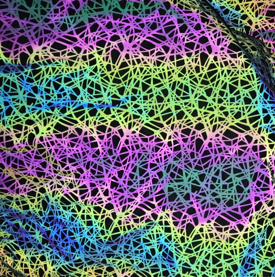 다채로운 새 둥지 인쇄 스트레치 천