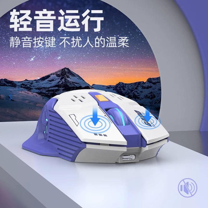 剑圣一族 Wireless mouse for men and women, compatible laptop, bluetooth