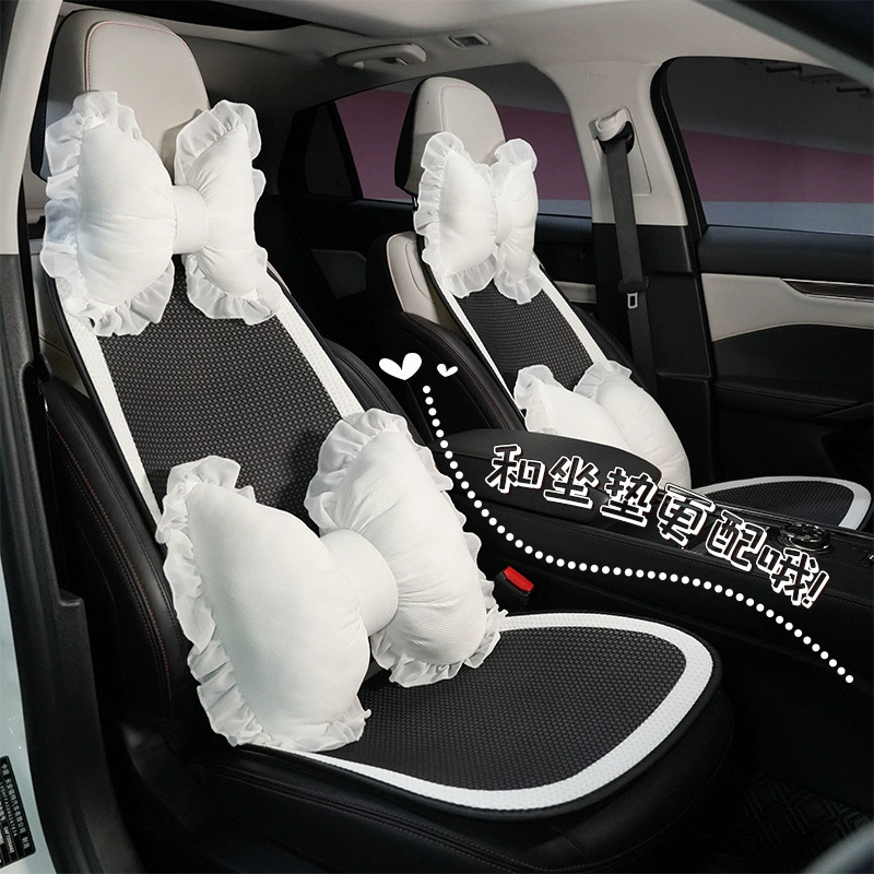 Автомобильный подголовник Подушка для шеи Простой кружевной край