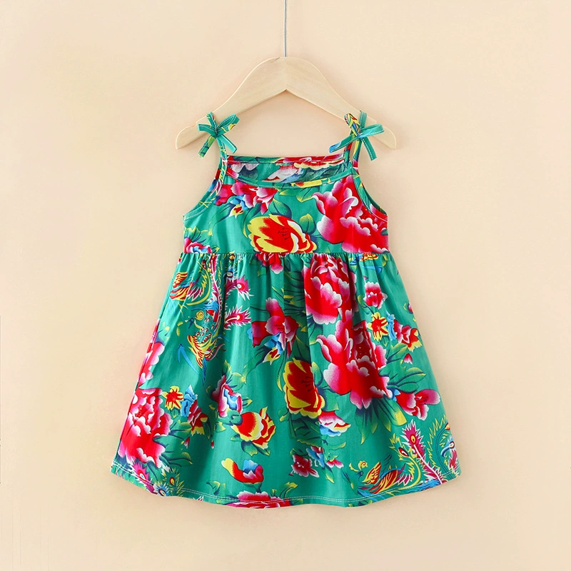 Летний детский бренд slip dress для принцессы, детская одежда, цветочная вышивка