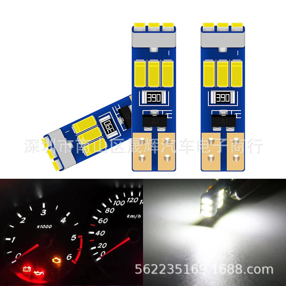 Новый автомобиль яркий T5 приборный свет LED 3014 9SMD приборная панель индикатор центральный контрольный светильник кондиционер AC DC