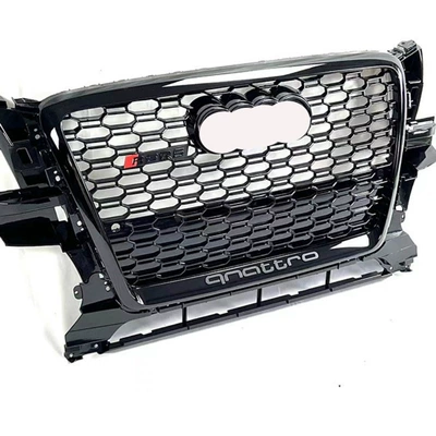 Suitable for 2009-2012 Audi Q5 Grille Modification Grille Old Q5 Modified Honeycomb Grille Rsq5 Grille (Big Surrounded) - rsq5-black-frame-electroplating-mark