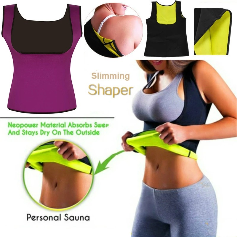 Chaleco de neopreno moldeador, cintura femenina, yoga, fitness, sudor, pecho