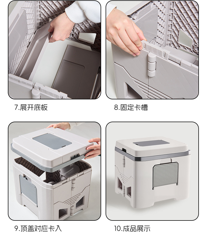 Cross-Border New Folding Toilet Car-Mounted Emergency Camping Toilet Stool Adult Portable Anti-Odor Outdoor Mobile Toilet
