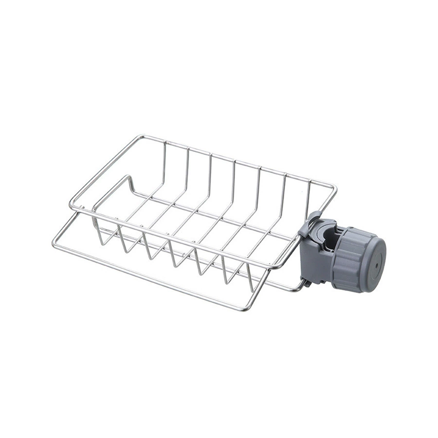 Stainless steel universal sponge rack for kitchen; double mesh with pole or single mesh with/without pole