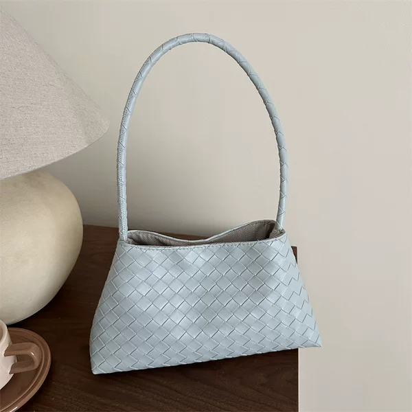 2026 Trendy New Fashion Simple Design Woven Texture Underarm Bag Stylish Casual Shoulder Crossbody Handbag