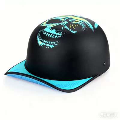Motosiklet kaskı (dəbilqə): Cross-border Retro Helmet Personalized Summer