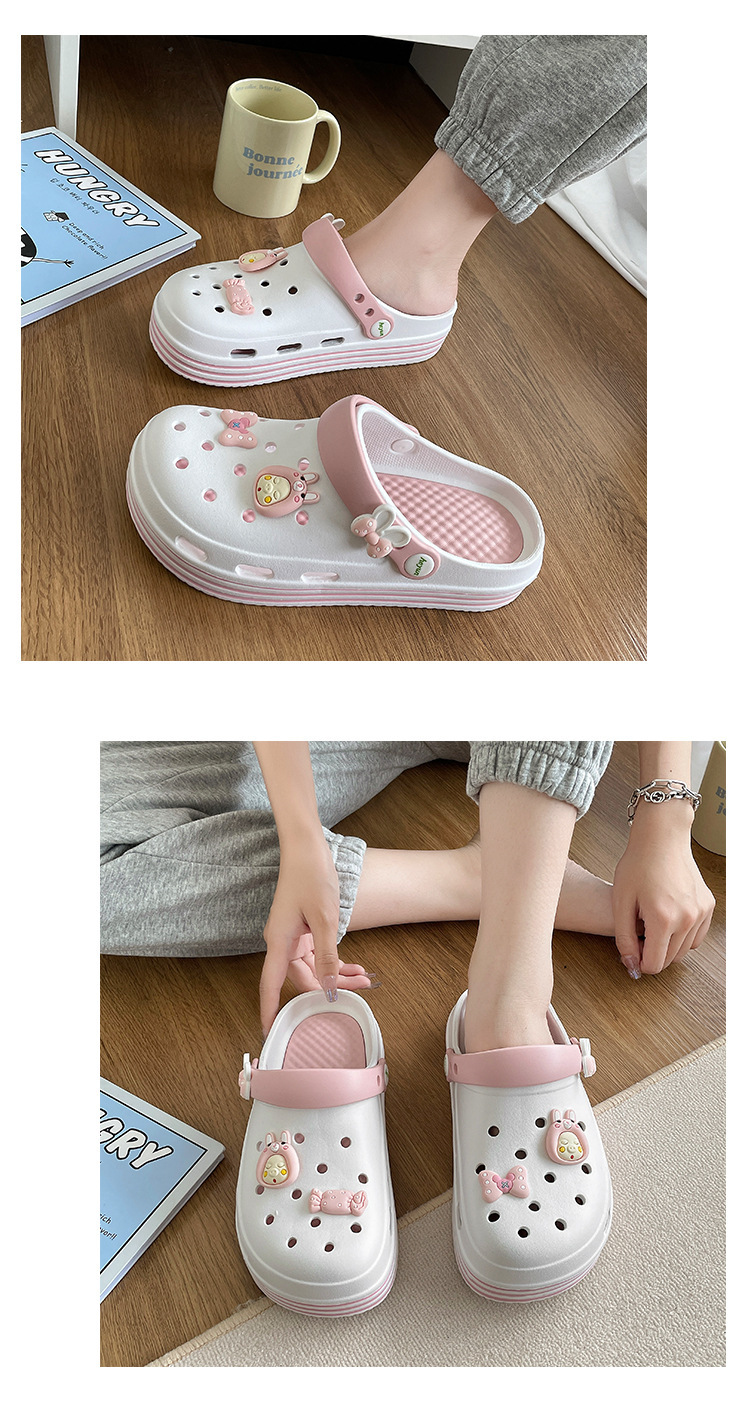 Sandali da donna Party Tessuto Cinturini regolabili in gomma Impermeabili_voghion.com