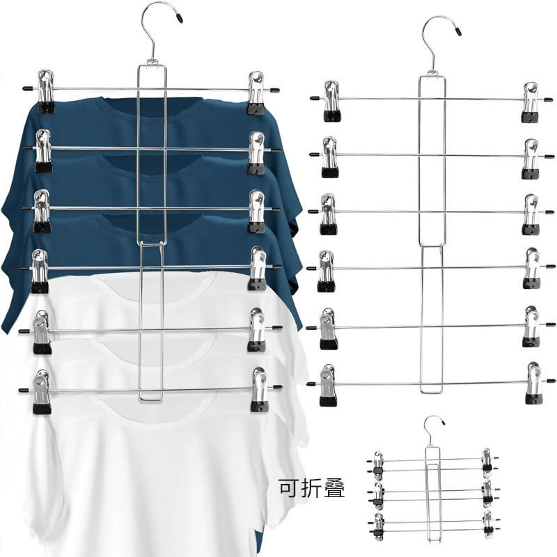 Нержавеющая сталь юбка юбка юбка брюки специальный зажим для брюк держатель для шкафа дома без следов вешалка для хранения артефакт