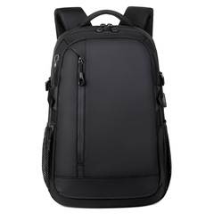 Cross-border dual-shoulder backpack zipper business commuting men's backpack computer backpack foreign trade gift printing