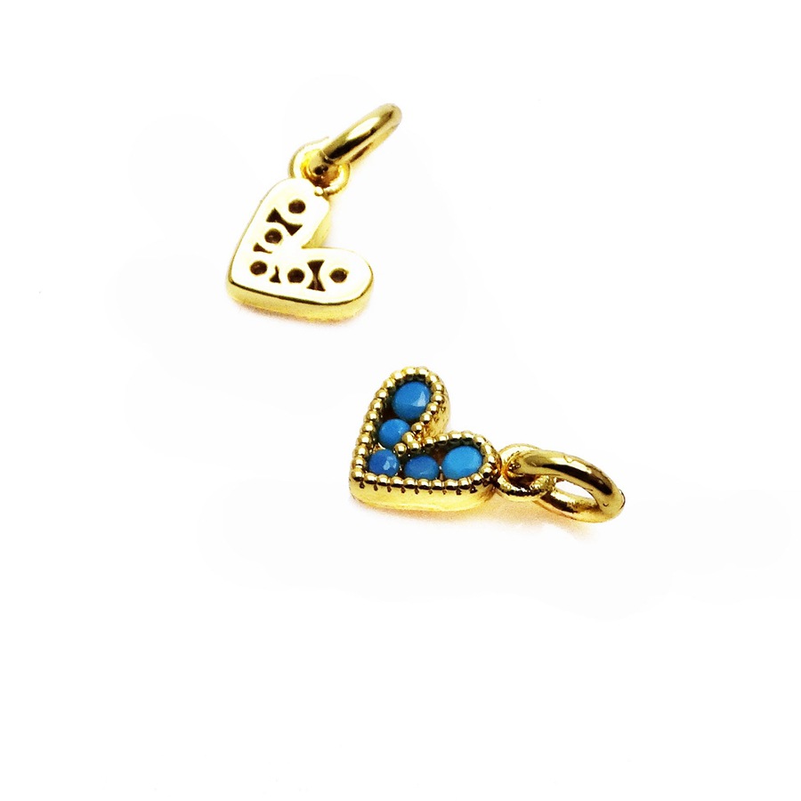 2g Weight Pendant Jewelry Making Type 10*10mm, 6*6mm Jewelry Making Size Zircon Inlay Material DIY Jewelry Accessories Classification 1 Piece Quantity Copper Material Heart Shape Pattern Inlay Design Sweet Style 1 Piece 10*10mm 6*6mm Copper Zircon Heart Shape Pendant 12