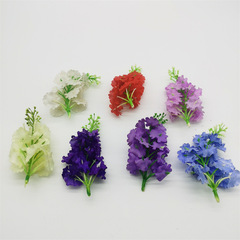 薰衣草花頭 風信子23朵小花 絹花假花婚慶手捧花背景牆布置配飾