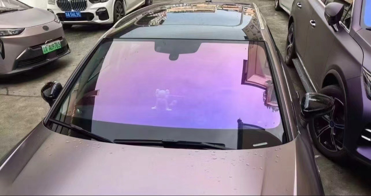Factory Cross-Border Automotive Solar Film, Royal Purple Chameleon Window Film, High Heat Insulation Car Front and Side Window Insulation Film