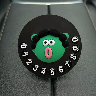 Space Moving License Plate Car – Nömrəli dayanma kartı - cute-cartoon-04-parking-signs