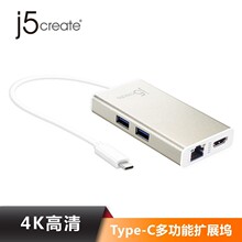 j5create JCA374 USB3.1Type-C�DHDMI/ǧ�׾W�ھ�HUB�D�Q�־����U