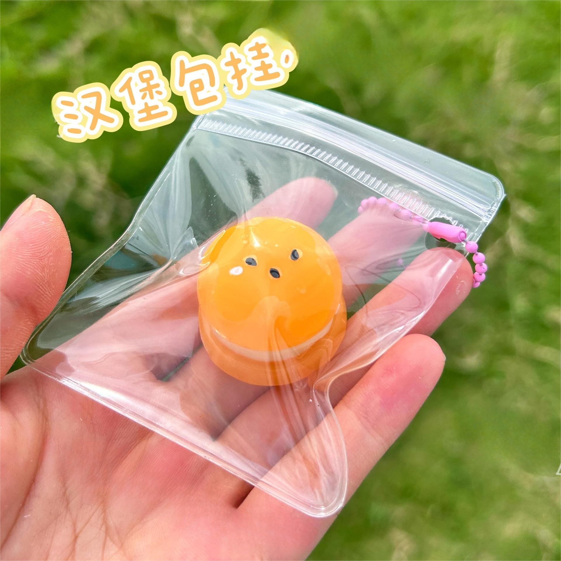 Yellow hamburger hanging