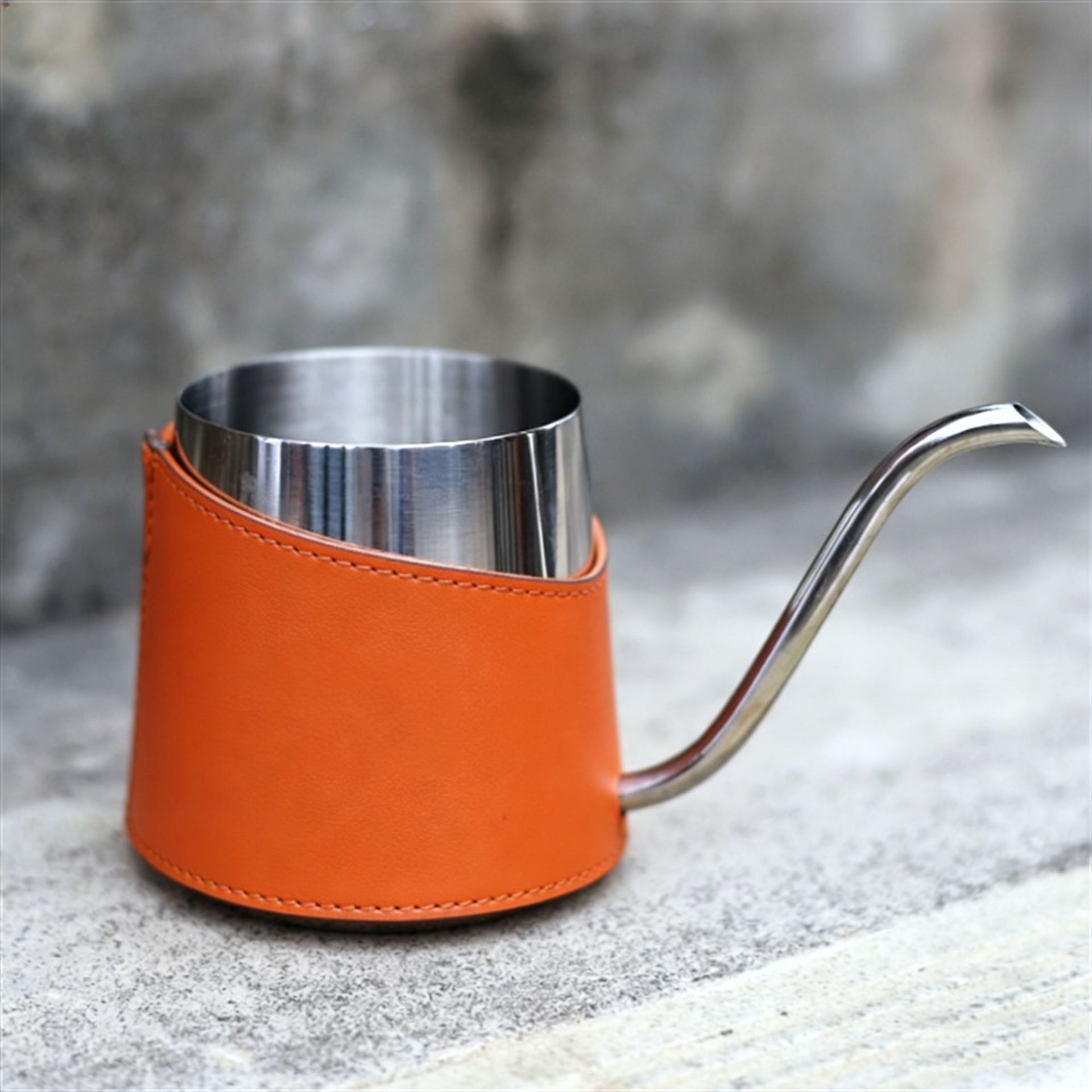 Juego de Café de Goteo Manual de Acero Inoxidable con Funda de PU para Regalo