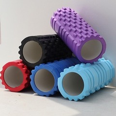 Yoga column mace foam shaft roller wheel massage stick muscle relaxation foam slimming leg roller fitness Langya stick