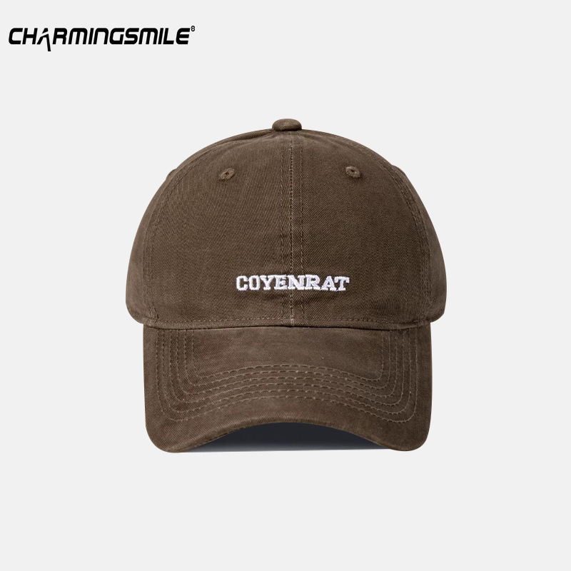 Sombrero de béisbol para mujeres 2025, nuevo estilo retro bordado letras de protección solar gorro de pato estilo coreano generalizado gorro de cabeza grande moda para mujeres