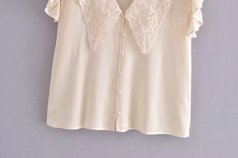 wholesale summer embroidery lapel blouse NSAM63108