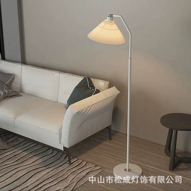 Floor lamp — modern minimal lantern, eye‑protection diffused light, adjustable color/brightness