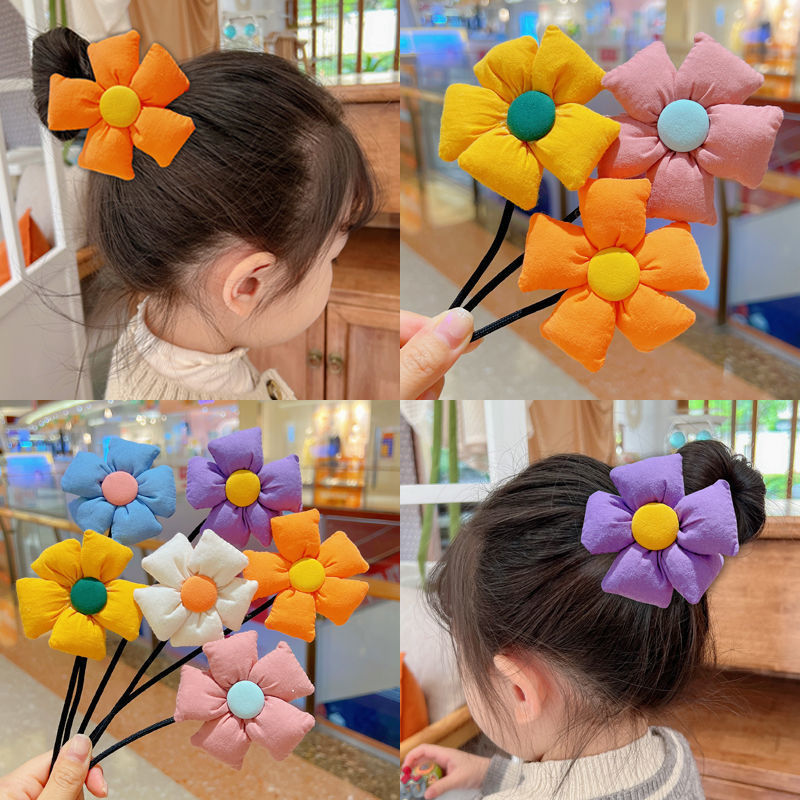 Children's ball head colorful flower hair braiding device girls' hair braiding device little girl's hair braiding device does not hurt the hair headgear