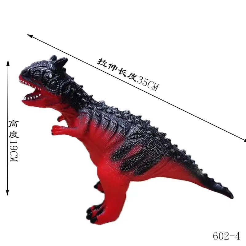 Pegamento suave monta dinosaurio juguete simulación Tyrannosaurus rex puede sentarse Triceratops Brachiosaurus grande al por mayor y al por menor transfronterizo