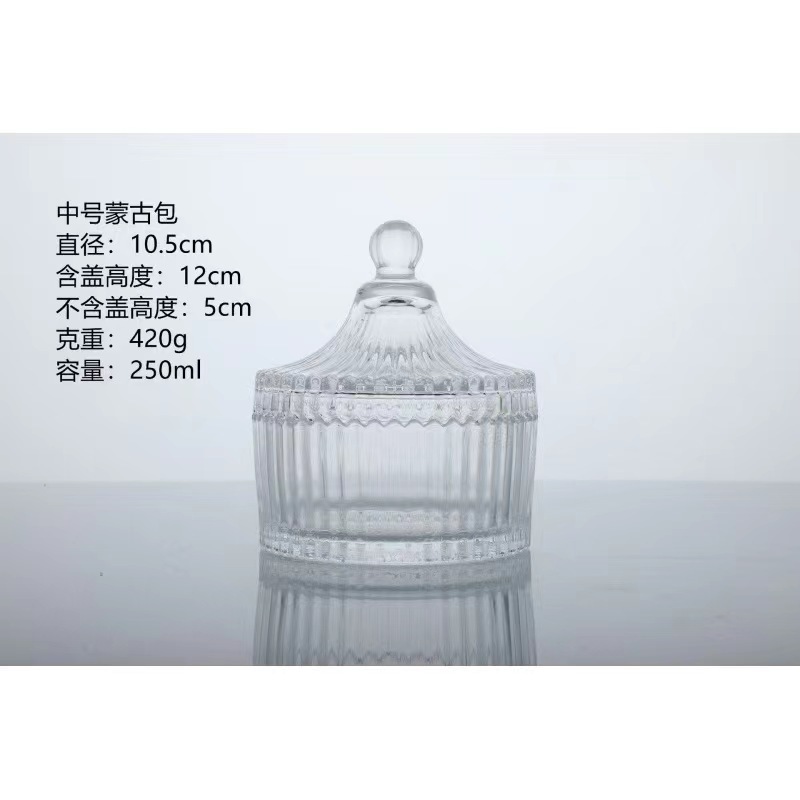 De estilo europeo de la celebridad de Internet bolso de Mongolia caramelo de fruta seca de almacenamiento caja de la joyería jarra Candelabro hecho a mano aromaterapia vela taza adornos de vidrio