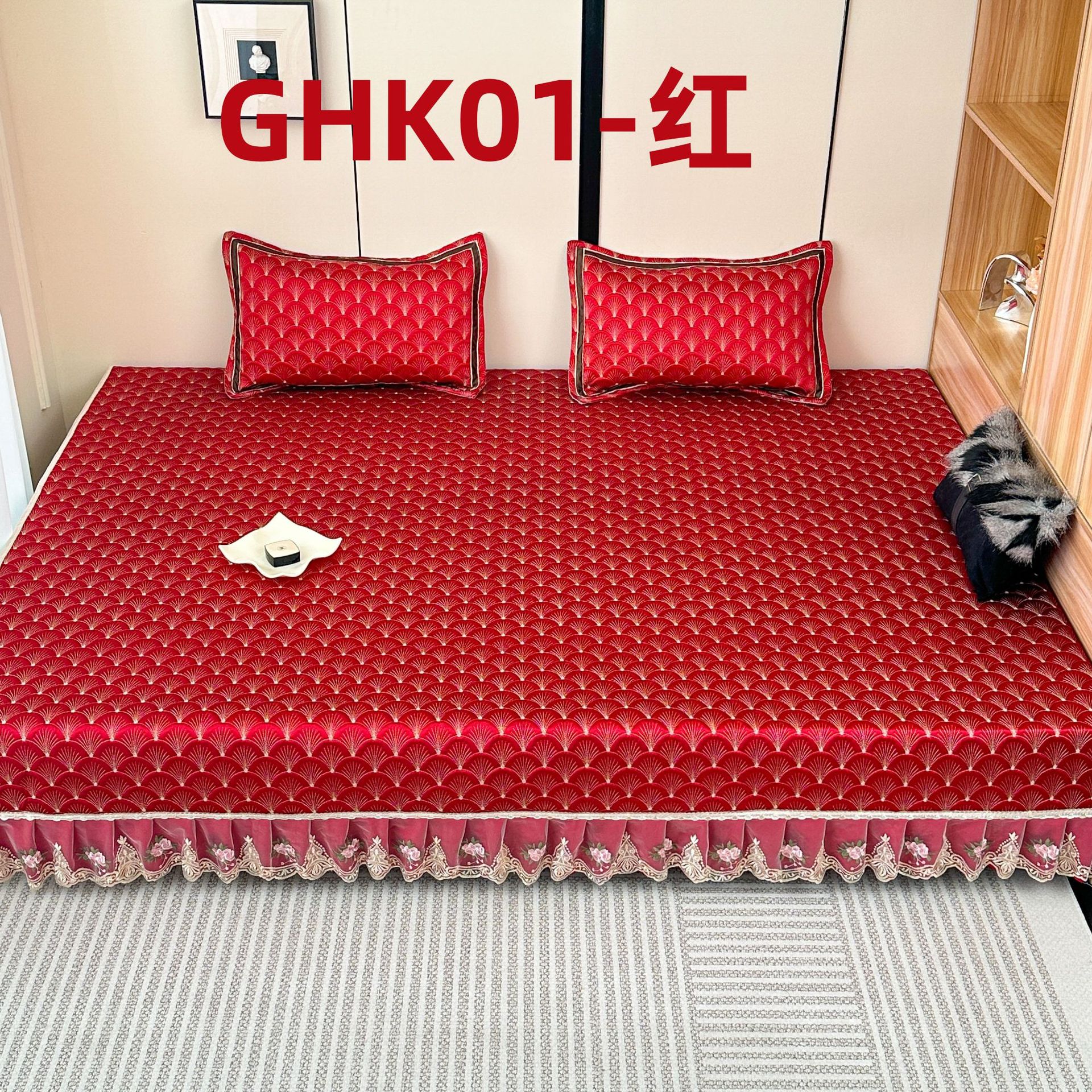 High-Precision Quilted Tatami Mat Bed Cover, Large Kang Dormitory Bed, Thickened Anti-Slip Version Available