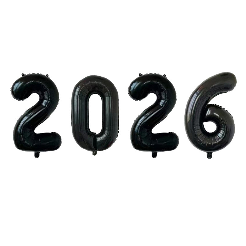クロスボーダー新 2026 ナンバー 16/32/ 40inch ナンバーアルミフィルムバルーンセット馬年大晦日新年お祝い衣装|undefined