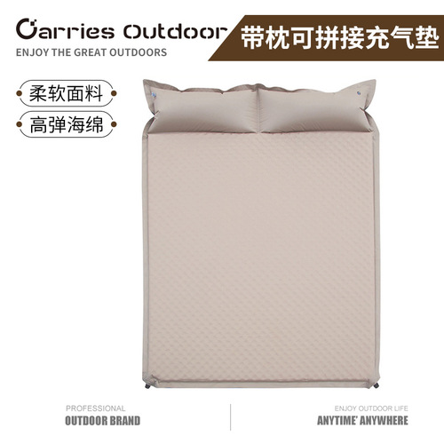 New outdoor camping automatic inflatable mattress, camping tent sleeping mat, 3-4 double air bed tent floor mat