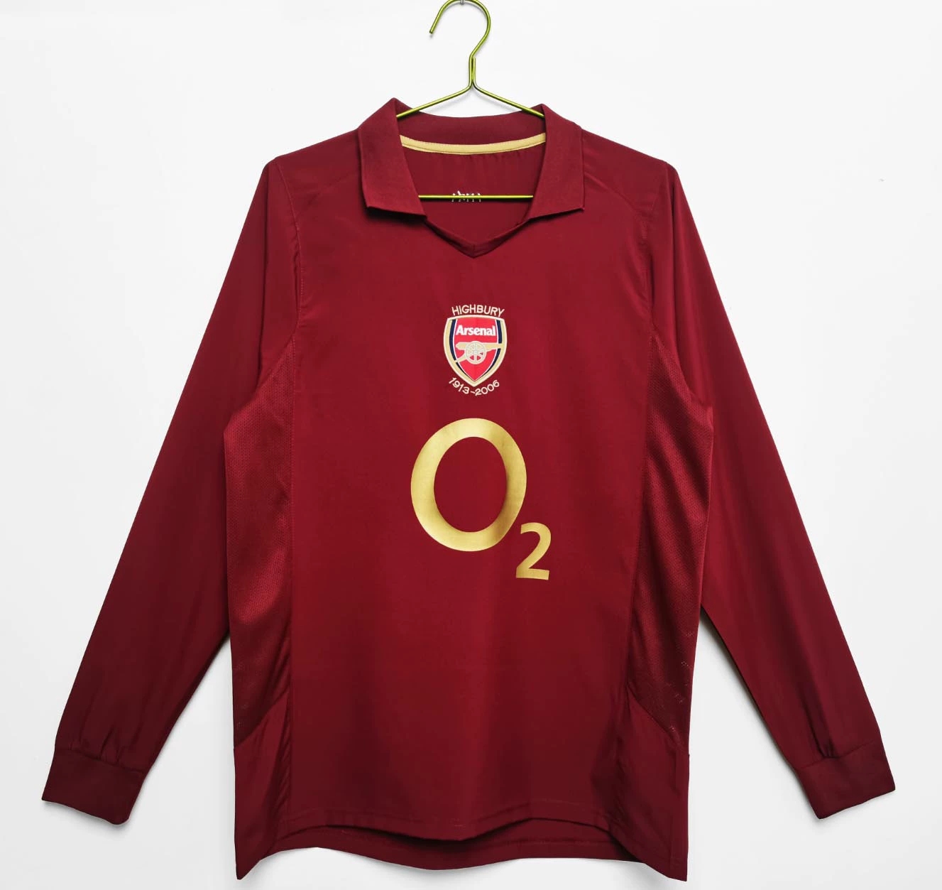Популярная ретро красная дьявол commemorative версия длинный рукав AC Arsenal Newcasona Lado Baggo Football Service