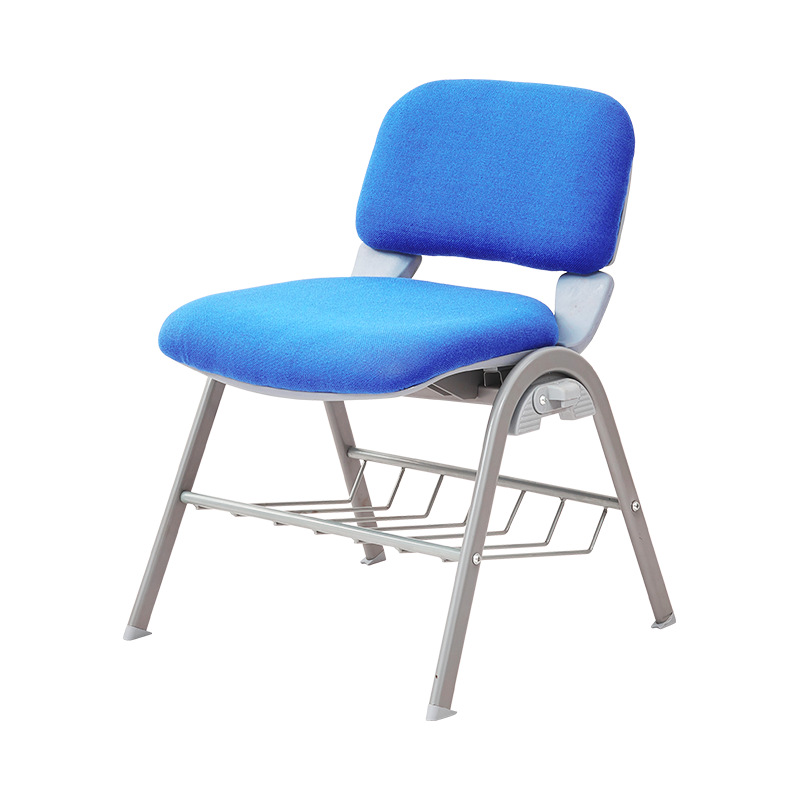 Silla de entrenamiento de tela simple de fábrica con tablero de escritura Silla de conferencia de oficina Silla de noticias de negociación de ocio Silla de computadora en casa image 6